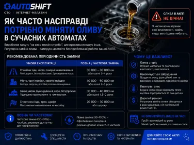Як часто насправді потрібно міняти оливу в сучасних автоматах, навіть якщо дилер каже що вона "на весь термін служби" | AUTOSHIFT