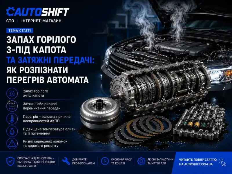 Запах горілого з-під капота та затяжні передачі: як розпізнати перегрів автомата | AUTOSHIFT