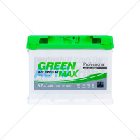 Автомобильный аккумулятор GREEN POWER MAX 62Ah 600A (EN) 12V (E) (0)