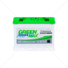 Автомобильный аккумулятор GREEN POWER MAX 62Ah 600A (EN) 12V (E) (0)